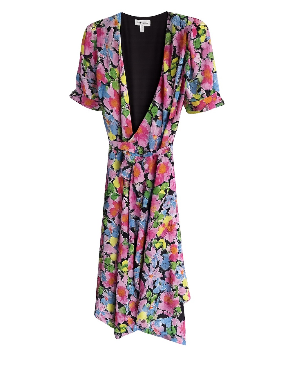Topshop Floral Wrap Dress